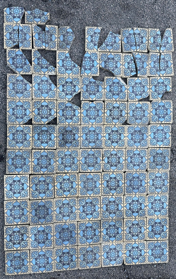 Early 20th Century Encaustic Tile Set by Boch Freres Maubeuge GA20507