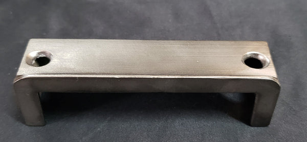 Restored Right Side Cast Iron Rim Lock with Keeper 6 9/16" x 4" GS00868