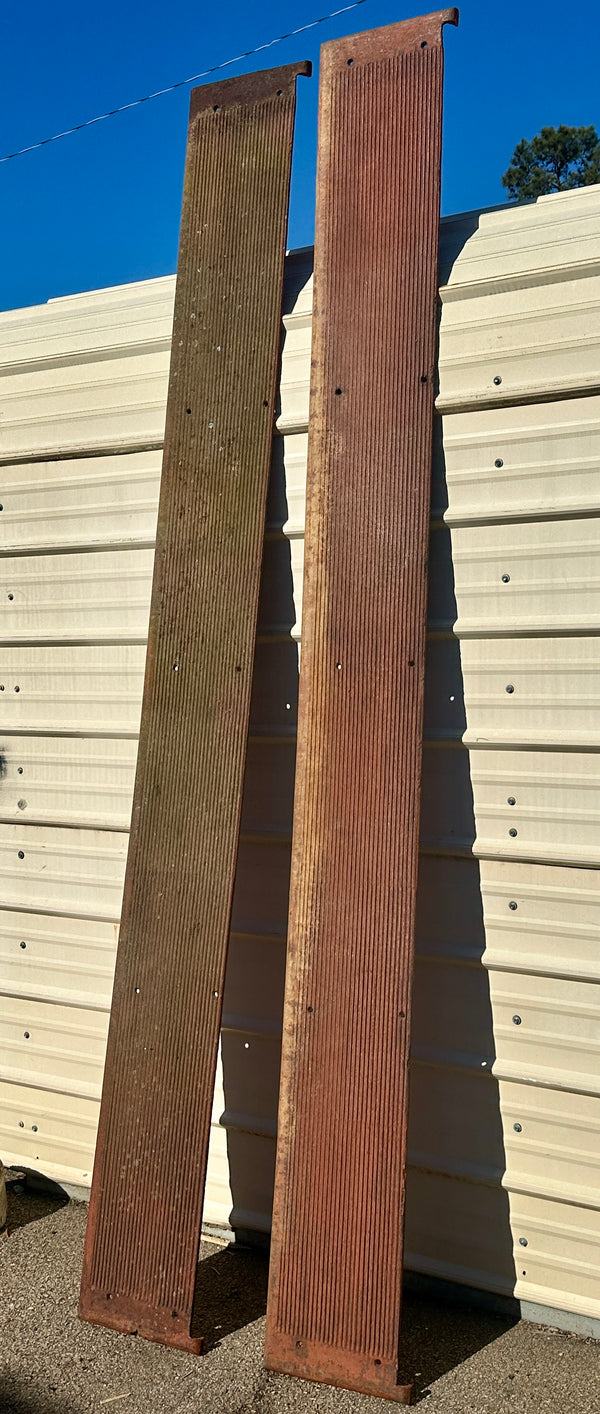 Pair of 9 Ft Long Cast Iron Stair Treads GA20836