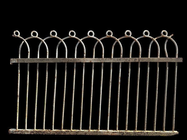41 Ft of Antique Wrought Iron Fencing w/ Gate GA21035