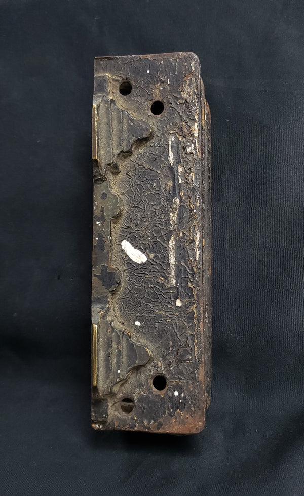 Art Deco Right or Left Cast Iron Rim Lock Keeper 6 3/4" x 2" x 1 1/2" GS00863