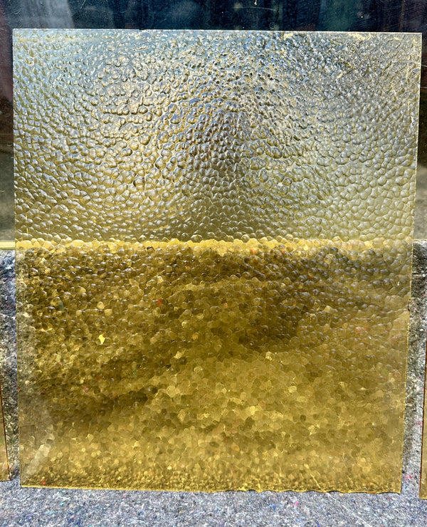 Set of 3 Amber Pebble Glass Panes GA20375