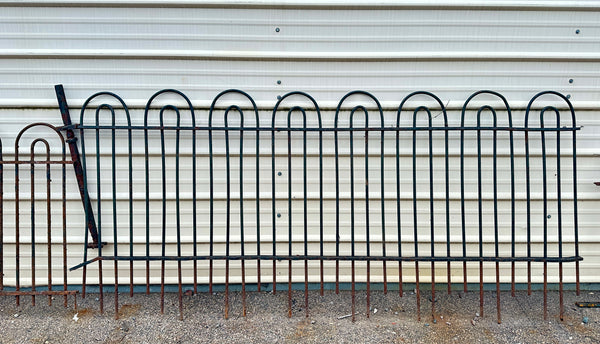 62 Linear Feet of Antique Iron Hairpin Fencing GA20441