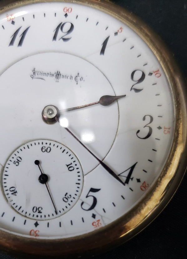 1898 Illinois Sangamo 23 Ruby Jewel Pocket Watch