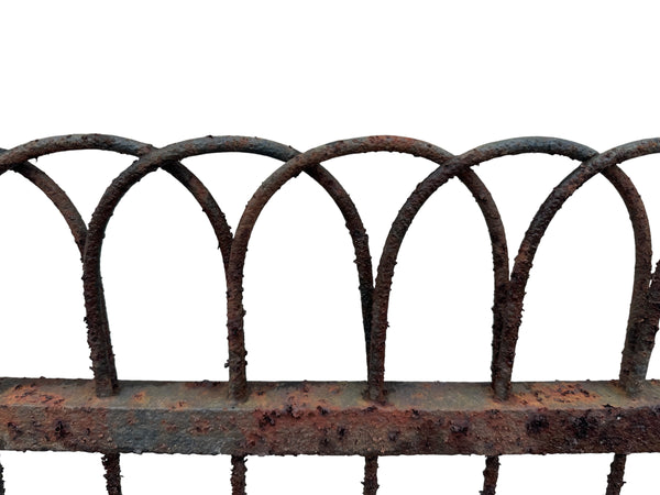 85 Ft of Antique Wrought Iron Hairpin Fencing GA21027