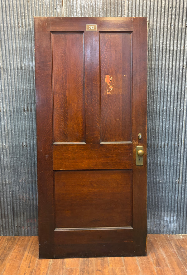 3-Panel Wooden Door GA21492