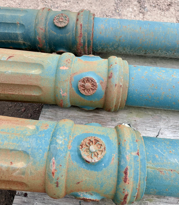 Vintage Cast Iron Pillars from Georgetown, DC - 8 Available - GA21054