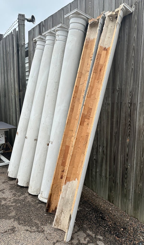 Set of 4 Full-Size and 2 Half-Size Building Columns GA20332