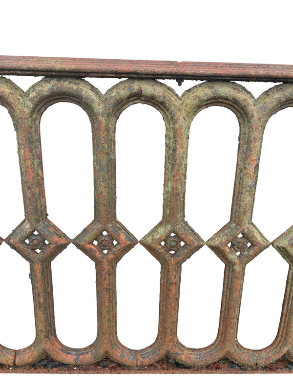 8 Ft of Antique Cast Iron Fence GA21068