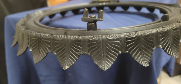 1899 Large Victorian Street Lamp Frame Electrified 29" x 18" GS00840