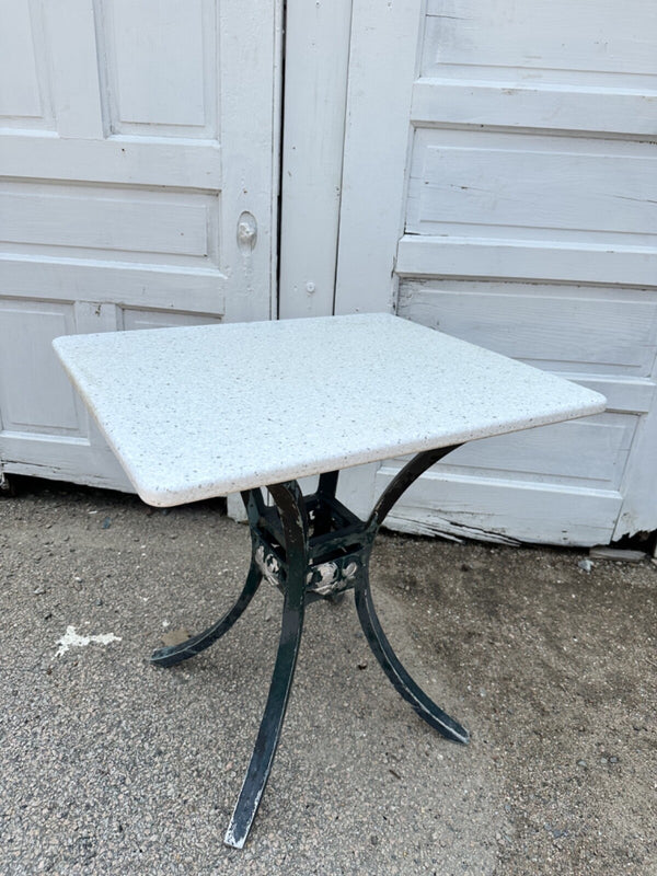 Outdoor Patio Cast Aluminum Table Bases w/ Coriander Table Tops GA20168