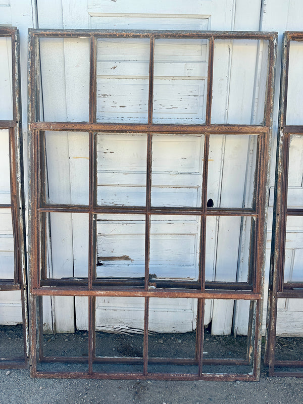 Set of 8 Industrial Steel Casement Windows w/ Swingouts - 51" x 75" - GA21014