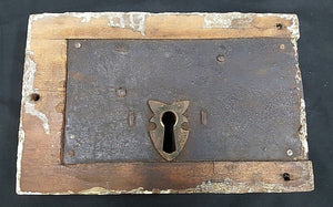 Late 1700's Wood Iron & Brass Right Side 10 1/8