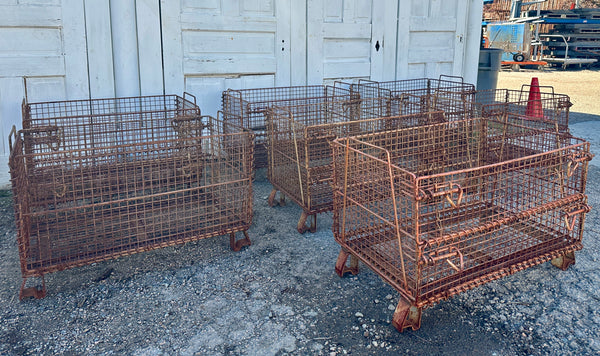 Industrial Steel Wire Bins - 10 Available - GA20901