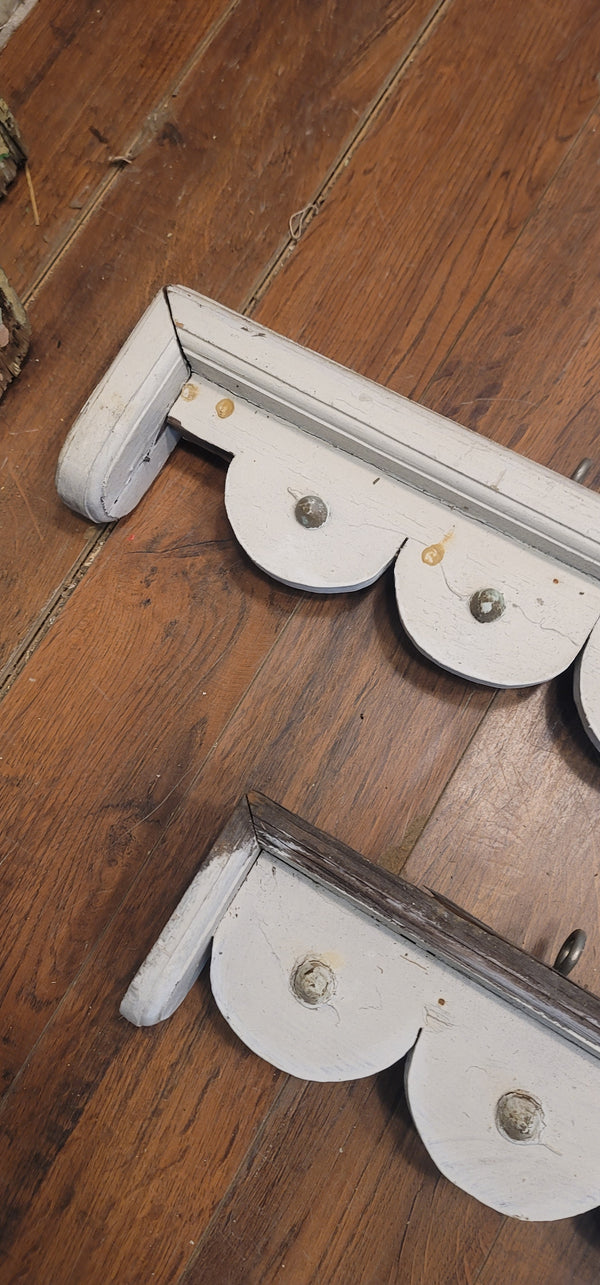 Vintage 3 Piece Wooden Gingerbread Trim Pediments GS00898