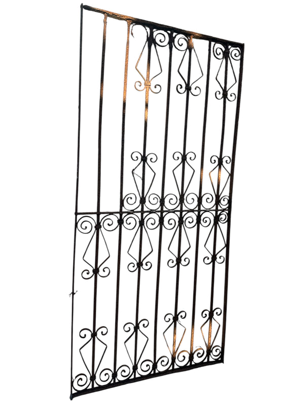Antique Wrought Iron 74"+ Tall Gate GA20678