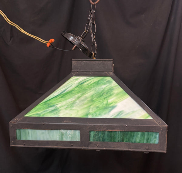 Stained Glass Iron Light Fixture GA21348