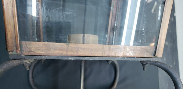Huge Antique Copper & Glass Lantern Post Light - Local Pick Up
