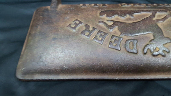 Vintage Cast Iron John Deere Tractor Tool Box Door 11 3/4" x 5 1/4 GS00737
