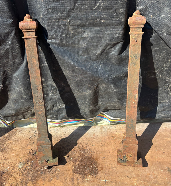 Pair of Cast Iron Newel Posts GA21618