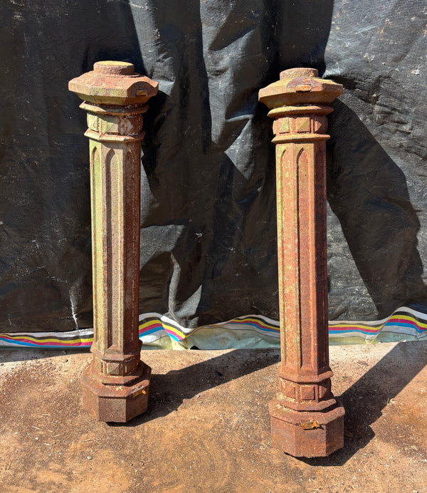 Pair of Cast Iron Newel Posts GA21638