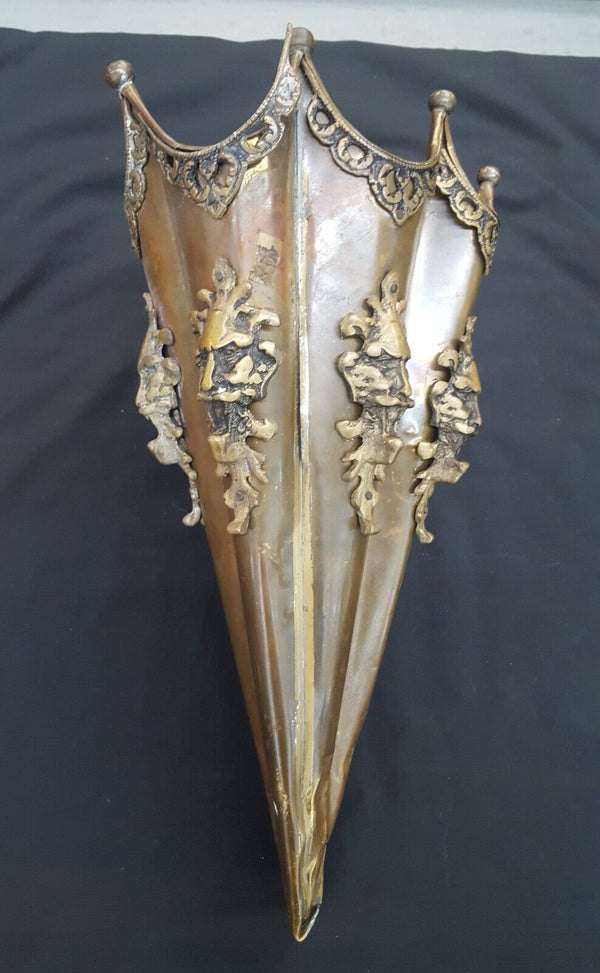 Vintage Brass Gothic Umbrella Holder Top GS00828