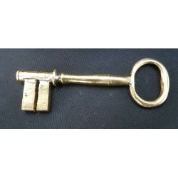 Restored Carpenter Rim Lock Set w/ Knobs Key & Keeper 5" x 4 1/4" GA4378