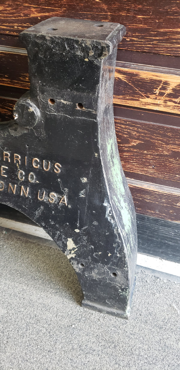 Rare Cast Iron Factory Machine Legs from C.G. Garrigus Machine Co GS00693