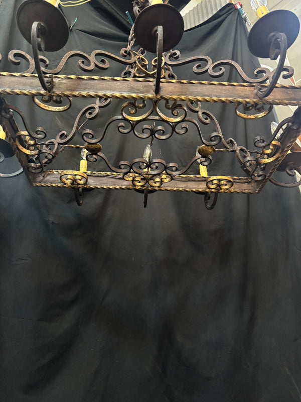 Cast Iron 10- Light Chandelier GA21189