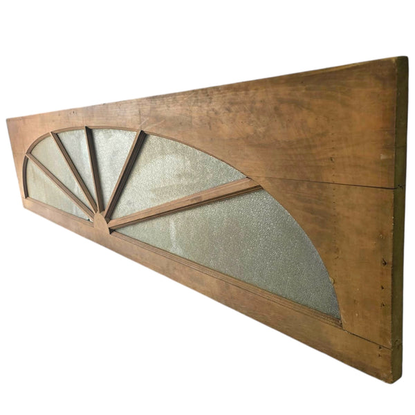 Textured Glass Sunburst Transom Window *Cracks GAM0476