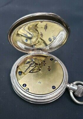 1909 W. Ehrhardt British SS & Gold Pocket Watch with Demi Hunter Case