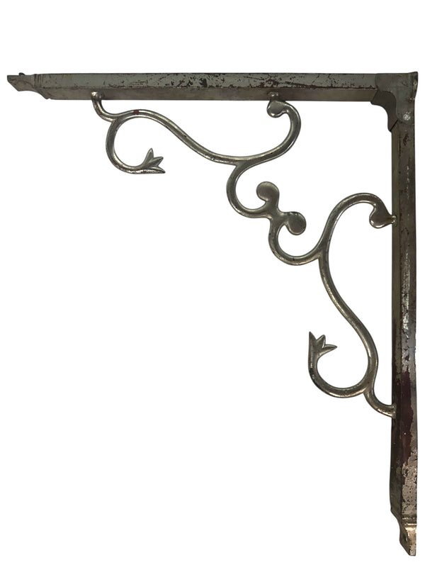 Pair of Nickel Plated Brass Railing Brackets GA20800