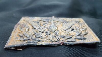 1870's Military Eagle Belt Buckle Dug in King William Virginia GS00707
