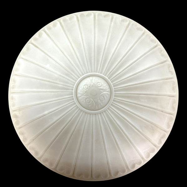 Vintage Frosted Glass Ceiling Light Shade w/ 14" Fitter GA20782
