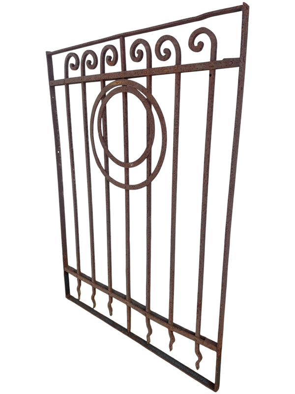 Antique Wrought Iron Victorian Garden Gate - 32" W x 43" T - GA20982