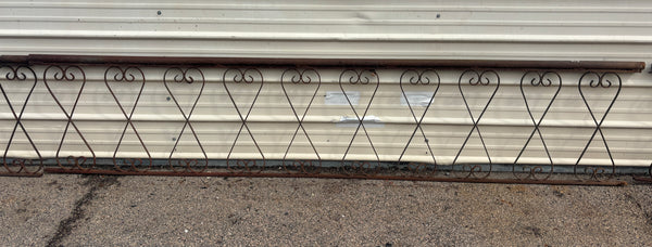 24 Feet of Iron Fence Panels GA21385