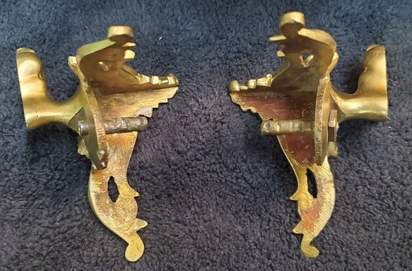 Ornate Solid Brass Claw Foot Furniture Feet w/ Feathers 3 5/8"x 2 5/8" GAM04