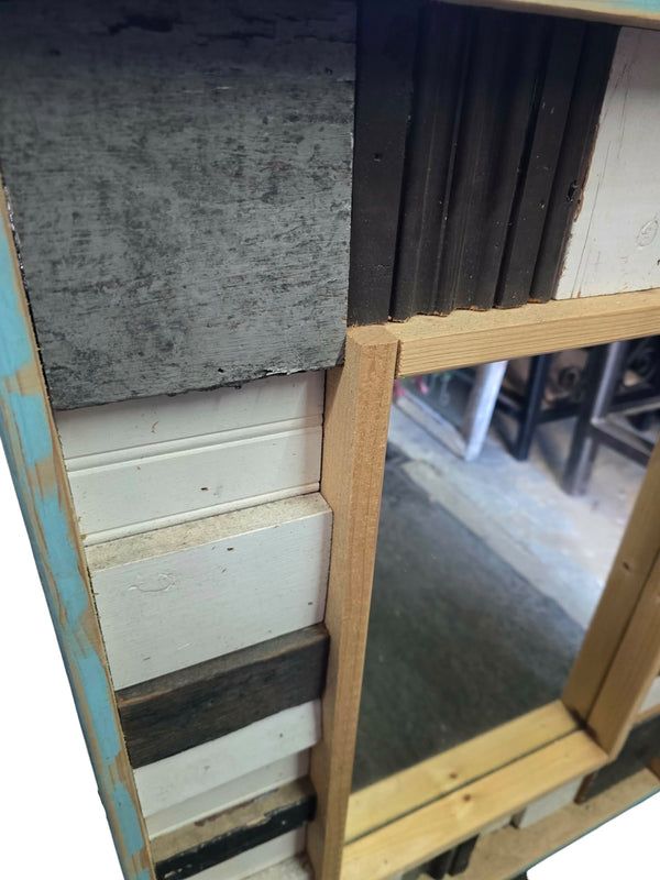 Custom Mirror Made w/ Reclaimed Wood Trim GAM0480