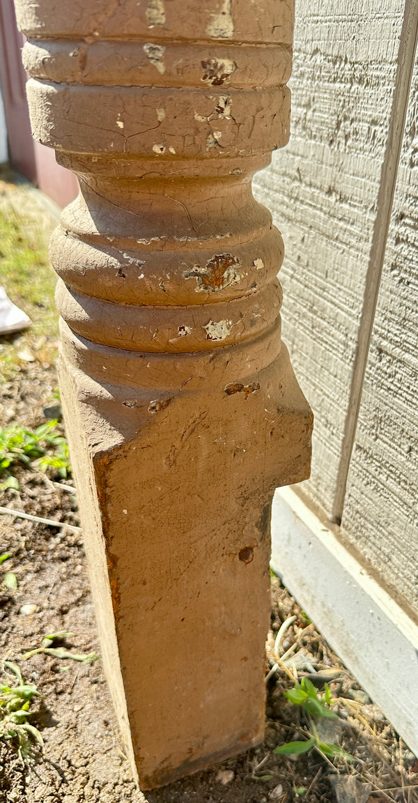 Heart Pine Newel Post w/ Acorn Top GA20417