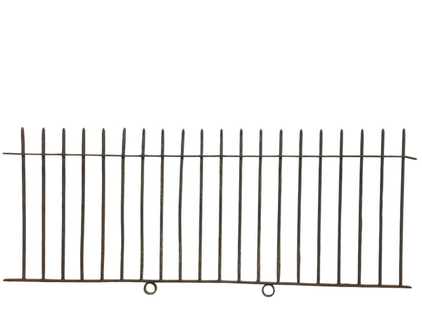 23 Ft of Antique Wrought Iron Picket Fencing GA21013
