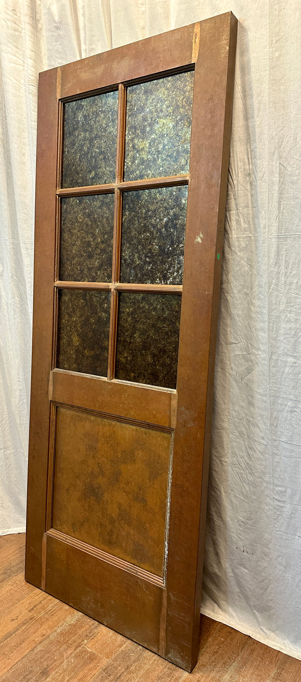 6-Pane 1-Panel Copper Door w/ Stained Glass GA20573