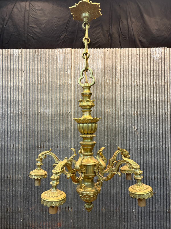 5-Light Solid Brass Chandelier GA21360