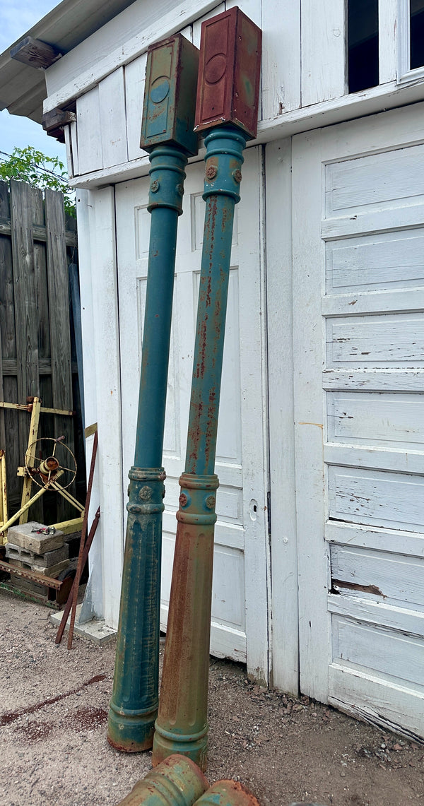 Vintage Cast Iron Pillars from Georgetown, DC - 8 Available - GA21054