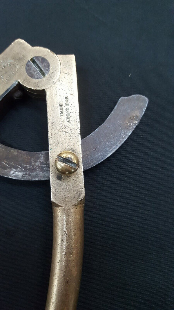 1872 O. Stoddard Brass & Metal Caliper Divider