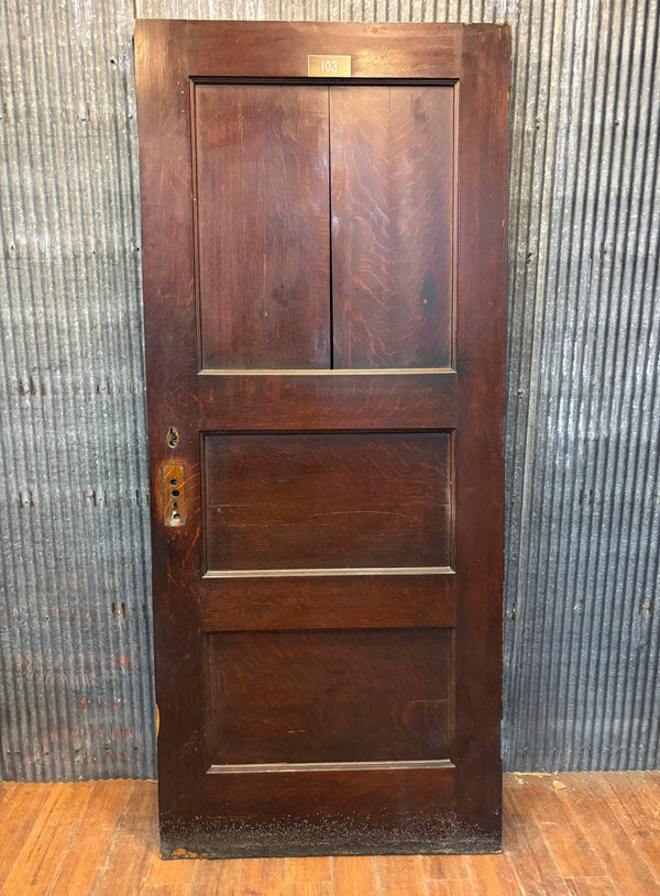 3-Panel Wooden Door GA21496