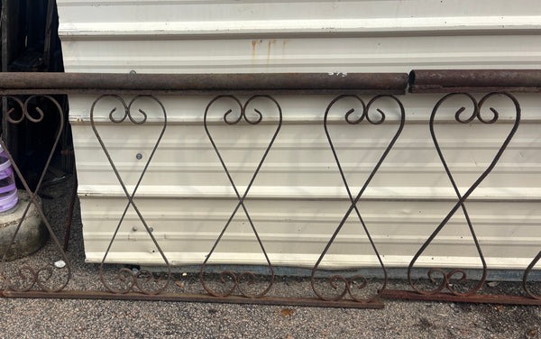 24 Feet of Iron Fence Panels GA21385