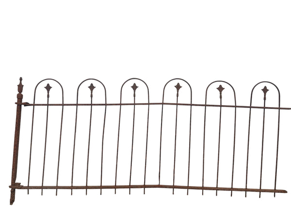 162 Ft of Antique Wrought Iron Hairpin Fencing GA20876