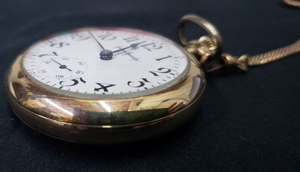 1897 Illinois Bunn Special 21 Ruby Jewel Pocket Watch with Chain