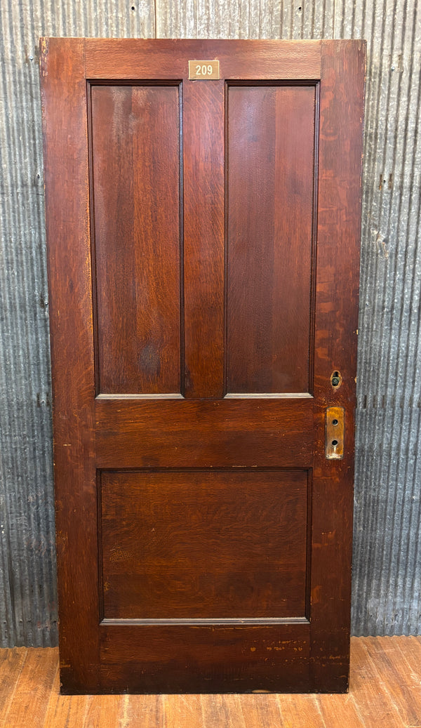 3-Panel Wood Door GA21499