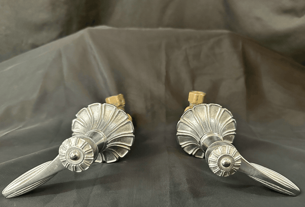 Sherle Wagner Chrome Finished Brass Bathroom Faucet Set GA20592